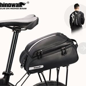 Black Cycling Bag